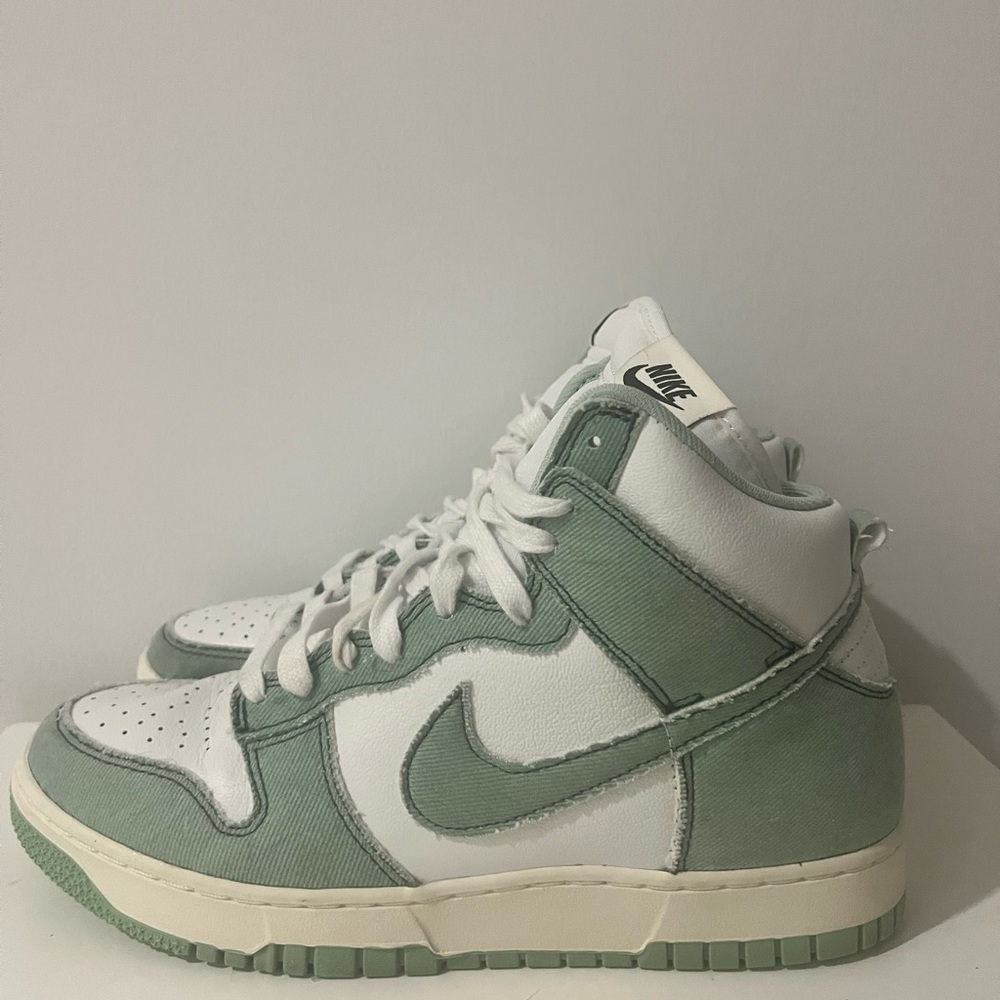 Nike 1985 Enamel Green Denim High Dunks